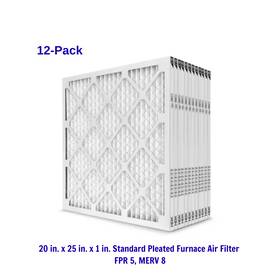 Hdxcp5-012025 Hdx 20 X 25 1 Standard Pleated Air Filter Fpr 5 12-pack Filters Replacement