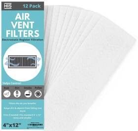 His 739802138061 Air Vent Filters For Home 1 Pack Of 124 Inch X 12 Regter Ac Unit O