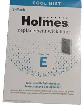 Hwf100-uc3-2 Holmes Type E 3-pack Humidifier Replacement Wick Filter Cool Mist Antimicrobial