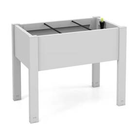 Honey Joy 445026294263 30 Inch L X 18 W. 24 H Water Drainage Hole Detachable Crossbar White Pl