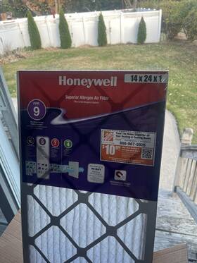 Honeywell 031949489533 Ac And Heating Filters 14 Inch X 24 1 Superior Allergen Pleated