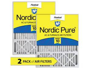 1005155193 Honeywell Nordic Pure 16in X 25in 5in Honeywell/lennox Replacement Furnace Filter 2pk