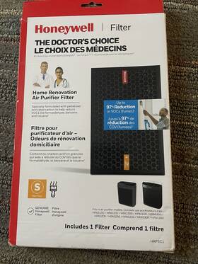 Hrfsc1 Honeywell Enhanced Removing Air Purifier Filter Small New In Box