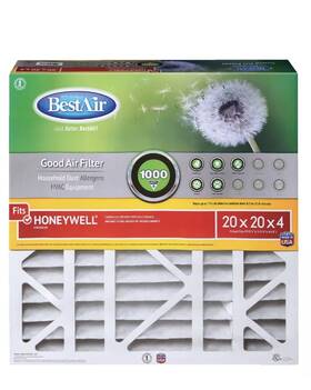 Hw2020-8r Honeywell Bestair 20 X 4 Household Dust Air Cleaner Filter