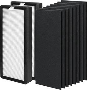 8000-2-8 Horserdy Hepa Replacement Filter 2 Filters With 8 Activated Carbon Pre