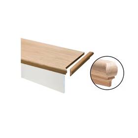 House Of Forgings 313036665649 Modern 1-7/8 Inch X 11-1/4 60 Red Oak Mitered Reversible Return Retread