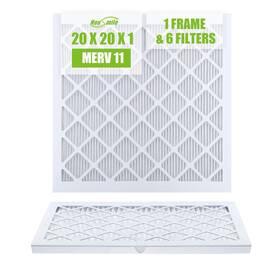 Housmile 10x20x1 1 Frame 6pcs 20x20x1 Conditioner Air Filter Pape For Furnace Cleaner Hvac System