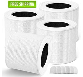 Hsiamen 789537598920 4pk Core Mini-rf Filters For Levoit Mini Air Purifier 3-in-1 H13 True Hepa