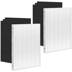 Hm-am300-2h6p Hsiamen Filters Set Compatible With Fellowes Aeramax 300 True Hepa Filter Replacement