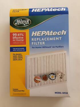 Hunter 049694309280 Hepatech Replacement Filter Model 30928 - New In Box