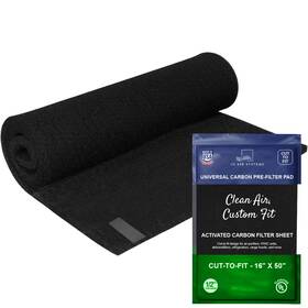 Id Air Systems 198168562338 1/2 Inch Thick Universal Cut-to-fit Carbon Pre-filter Pad - 16 X 50 Compati