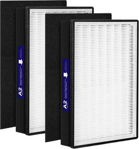 3185904 Isingo 2 Pack Type A2 H13 Grade True Hepa Replacement Filter Compatible With Filtrete R
