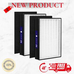 Isingo 769256655982 2 Pack A2 H13 Hepa Replacement Filter Compatible With 3m Filtrete Room Air Purif