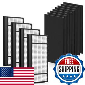 B0dfc4s32p Isingo Hrf-h1 Replacement Filter Compatible Honeywell H 4 Hepa 8 Carbon Filters