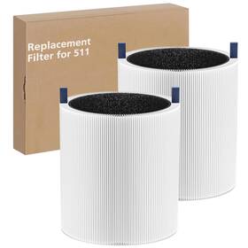 Jhjk51-2p Isingo 511 Hepa Carbon Filter 2-pack For Blue Pure Air Purifier