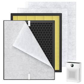 Pr1-yellow Isingo H13 True Hepa Filter 2-pack For Mooka Pr1 Air Purifier Washable Pre-filters