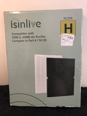 14203 Isinlive Filter H True Hepa Replacement And Carbon Combo Pack
