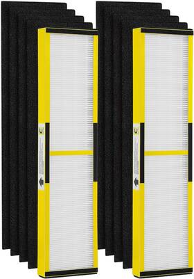 Isinlive 619191643202 2 Pack Flt5000 True Hepa Filter C Replacement With 8 Yellow