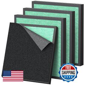 B0g19jh1hl Isinlive 4 Pack Et066 Filter For Evalit Air Purifier Hepa 3-stage Filters 8 Pre-filters