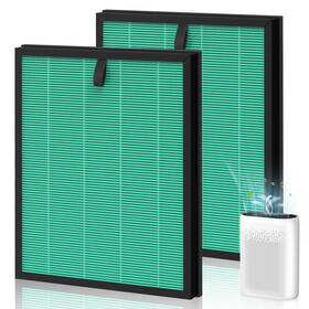 Nar-isin-m5-g2 Isinlive 2-pack Hepa Air Filter Replacement For Mk-d05 Purifier Green