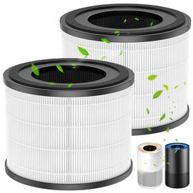 Th-f434t-ma19 Isinlive 3-in-1 Hepa Replacement Filter For Ap-s0610l Purifier 2 Pack High Efficiency