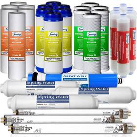 Ispring Water Systems Llc 662425058594 3-year Set For 7-stage 75gpd Uv Alkaline Reverse