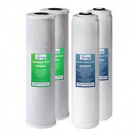 Ispring Water Systems Llc 662425088751 Replacement Filters For 2-stage 20 Inch Whole White