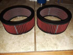 7135rd Jkr Parts Air Filter 6-3/8 Inch X 2-1/2 Red Reusable Free Flowing Pair