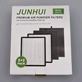 Lv-pur131-rf Junhui Lv-131 2 Hepa Carbon Filters Compatible For Levoit Purifier Lv-pur131