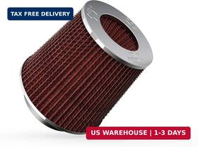 K&n Engineering 024844313317 Kn High-flow Original Lifetime Universal Clamp-on Air Filter High Performance