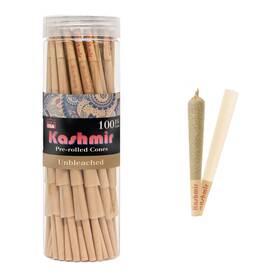 Kashmir 810050101868 Prerolled Cones Unbleached 1 1/4 Size 100 Pack Rolling Papers Wi