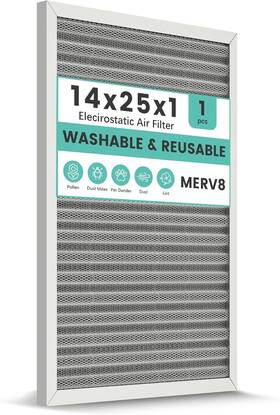 Wf14251 Keyingxuan 14x25x1 Hvac Furnace Air Filter Lasts A Lifetime Washable Reusable Electrosta
