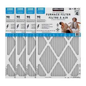 1649239 Kirkland Signature 2200 High Performance Furnace Filters 4-pack