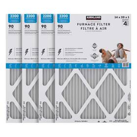 Kirkland Signature 096619966790 2200 High Performance Furnace Filters 4-pack Multi Size