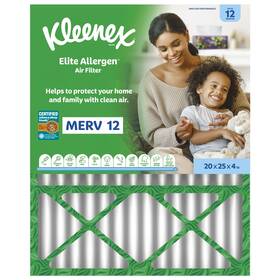 Kleenex 036000560527 Elite Allergen Air Filter 20x25x4 Inches - 12 Merv Rating 1-pack