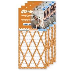 10036000571261 Kleenex Advanced Allergen Air Filter 14x30x1 Inches - 11 Merv Rating 4-pack