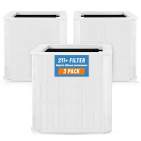 Kmcsoye 607604318434 3 Pack 211 Replacement Filters Compatible With Blue Pure Air Purifier