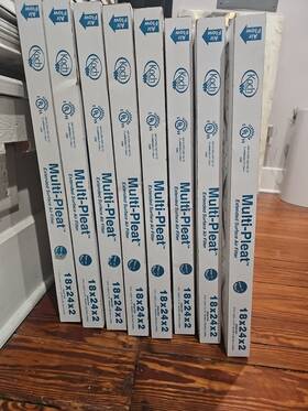 18242koch Koch 18x24x2 Merv 8 Pleated Ac Furnace Air Filters. Case Of 8. Made In Usa