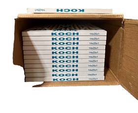 102-499-004 Koch Filter Qty 12 14 In X 25 1 Pleated Air Merv 11