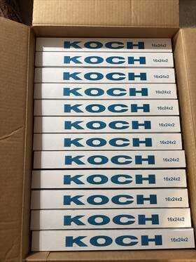 Koch Filter 102-714-053 12-pack - 16 Inch X 25 2 Multi-pleat Air Merv 13