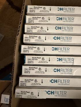 2268 Koch Filter 6pk 30x30x1 Merv 8 1 Inch Pleated Hvac Ac Furnace Air Filters 9 Pack