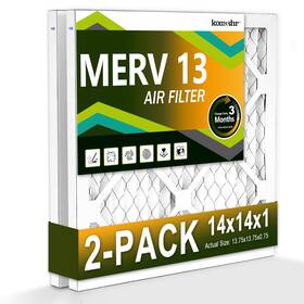 Aft3 Komashr 14x14x1 Air Filter Merv 13 2-pack Hvac/furnace Ac Replacement Dust