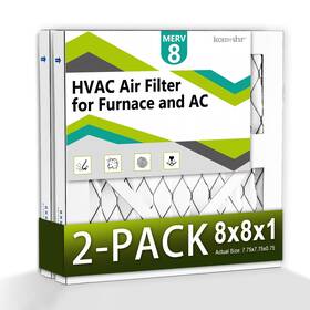Aft8 Komashr 8x8x1 Air Filter Merv 8 2-pack Hvac/furnace Ac Replacement Dust De
