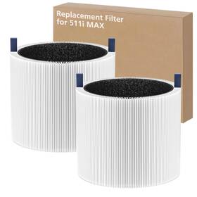 Bl-51m-2 Lacvik 511i Max Replacement Filter Compatible With Blueair Blue Pure Air Pu