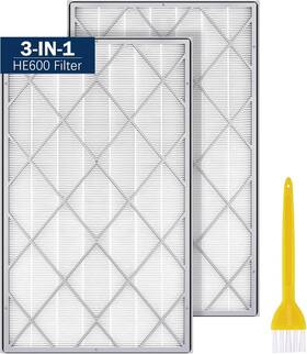 He601 Lantiny He600 2p H13 True Hepa Replacement Filter Compatible With Shark Air Purifier 6 He60