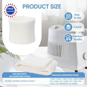 Maf2 Lblvbnewd 779584208712 4 Pack Humidifier Wick Filter Compatible With Aircare Esscik Air