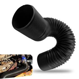 Chiojqssg2001bl-1pc-63mm Leechio 1 Pc Car Stretchable Waterproof Air Intake Pipe 9.8 Inch -39.3 Flexible Retract