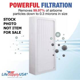 Jw12g Lifesupply Usa Lifesupplyusa Particle Hepa Replacmnt Compatible Wi/tio2 Filter Has Minor Damage