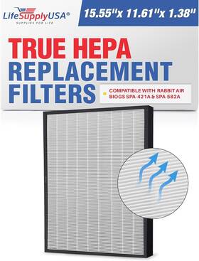 Spa-42 Lifesupplyusa 843464115626 True Hepa Air Cleaner Filter Replacement Compatible With Rabbit Biogs