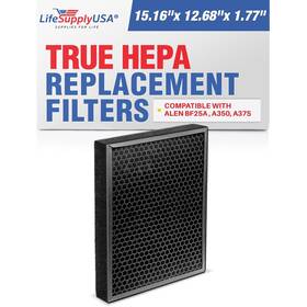 Bf25a Lifesupplyusa 843464116685 True Hepa Air Cleaner Filter Replacement Compatible With Alen Hepa-pure